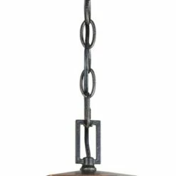 John Timberland Mission Outdoor Ceiling Light Hanging Oil Rubbed Bronze 14 1/2" Clear Seedy Glass Exterior House Porch Patio Deck -Outdoor Lighting Official Shop unnamed file 2190