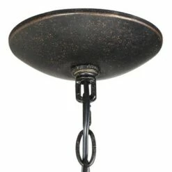 John Timberland Mission Outdoor Ceiling Light Hanging Oil Rubbed Bronze 14 1/2" Clear Seedy Glass Exterior House Porch Patio Deck -Outdoor Lighting Official Shop unnamed file 2191