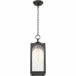 Possini Euro Design Modern Outdoor Ceiling Light Hanging Bronze 19" Seedy Glass Lantern for Exterior House Porch Patio Deck 13 Possini Euro Design Modern Outdoor Ceiling Light Hanging Bronze 19" Seedy Glass Lantern for Exterior House Porch Patio Deck -Outdoor Lighting Official Shop unnamed file 2227
