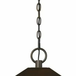 Franklin Iron Works Mission Outdoor Ceiling Light Hanging Bronze 16 3/4" Textured Glass Lantern for Exterior House Porch Patio -Outdoor Lighting Official Shop unnamed file 2230