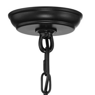 John Timberland Mission Outdoor Hanging Ceiling Light Fixture Matte Black Metal 17" Clear Glass Panels Shade Exterior House Porch Patio 4 John Timberland Mission Outdoor Hanging Ceiling Light Fixture Matte Black Metal 17" Clear Glass Panels Shade Exterior House Porch Patio - Image 2