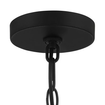 John Timberland Modern Outdoor Hanging Light Fixture Rich Black 18" Clear Seeded Glass for Exterior House Porch Patio Outside Deck 6 John Timberland Modern Outdoor Hanging Light Fixture Rich Black 18" Clear Seeded Glass for Exterior House Porch Patio Outside Deck - Image 4