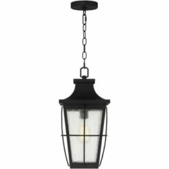 John Timberland Modern Outdoor Hanging Light Fixture Rich Black 18" Clear Seeded Glass for Exterior House Porch Patio Outside Deck 13 John Timberland Modern Outdoor Hanging Light Fixture Rich Black 18" Clear Seeded Glass for Exterior House Porch Patio Outside Deck -Outdoor Lighting Official Shop unnamed file 2274