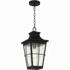 John Timberland Modern Outdoor Hanging Light Fixture Rich Black 18" Clear Seeded Glass for Exterior House Porch Patio Outside Deck 14 John Timberland Modern Outdoor Hanging Light Fixture Rich Black 18" Clear Seeded Glass for Exterior House Porch Patio Outside Deck -Outdoor Lighting Official Shop unnamed file 2275