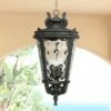 John Timberland Traditional Outdoor Light Hanging Textured Black Scroll 30" Clear Hammered Glass Damp Rated for Porch Patio 2 John Timberland Traditional Outdoor Light Hanging Textured Black Scroll 30" Clear Hammered Glass Damp Rated for Porch Patio -Outdoor Lighting Official Shop unnamed file 2277