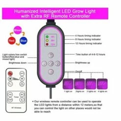MPM 10 Dimmable Levels 4 Head Timing Grow Light with 3 Modes Timing Function, Adjustable Gooseneck, Red/Blue Spectrum, With Remote Control, For Indoor 9 MPM 10 Dimmable Levels 4 Head Timing Grow Light with 3 Modes Timing Function, Adjustable Gooseneck, Red/Blue Spectrum, With Remote Control, For Indoor -Outdoor Lighting Official Shop unnamed file 2290
