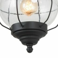 Glass/Metal Outdoor Pendant Lamp Black - LNC -Outdoor Lighting Official Shop unnamed file 2314