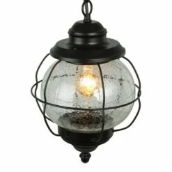 Glass/Metal Outdoor Pendant Lamp Black - LNC -Outdoor Lighting Official Shop unnamed file 2315
