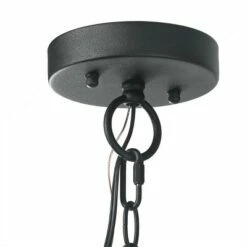 9.5" Metal/Glass Outdoor Pendant Light Black - LNC -Outdoor Lighting Official Shop unnamed file 2320