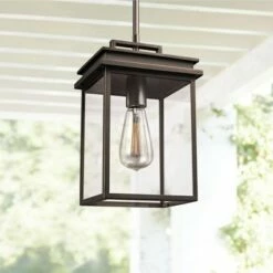 Feiss Chappman 13" High Antique Bronze Outdoor Hanging Light