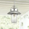 Feiss Boynton 15 1/2"H Brushed Steel Outdoor Hanging Light -Outdoor Lighting Official Shop unnamed file 2331