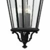 Feiss Cotswold Lane 31" High Black and Beveled Glass Hanging Light