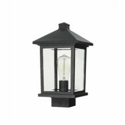 1 Light Outdoor Post Mount Sconce Black - Aurora Lighting -Outdoor Lighting Official Shop unnamed file 2400