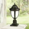 John Timberland Rustic Outdoor Post Light Pier Mount Fixture Black 16 3/4" Marbleized Glass for Exterior Garden Yard Porch Deck 2 John Timberland Rustic Outdoor Post Light Pier Mount Fixture Black 16 3/4" Marbleized Glass for Exterior Garden Yard Porch Deck -Outdoor Lighting Official Shop unnamed file 2427