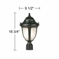 John Timberland Rustic Outdoor Post Light Pier Mount Fixture Black 16 3/4" Marbleized Glass for Exterior Garden Yard Porch Deck -Outdoor Lighting Official Shop unnamed file 2430