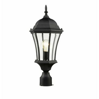 1 Light Outdoor Incandescent Post Sconce Black - Aurora Lighting 6 1 Light Outdoor Incandescent Post Sconce Black - Aurora Lighting - Image 4