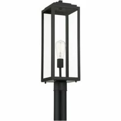 John Timberland Modern Contemporary Outdoor Post Light Fixture Mystic Black 21 3/4" Clear Glass Exterior House Porch Patio Outside 11 John Timberland Modern Contemporary Outdoor Post Light Fixture Mystic Black 21 3/4" Clear Glass Exterior House Porch Patio Outside -Outdoor Lighting Official Shop unnamed file 2439