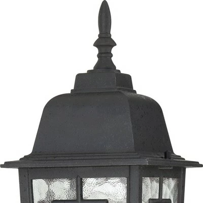 1 Light Outdoor Textured Post Sconce Black - Aurora Lighting 5 1 Light Outdoor Textured Post Sconce Black - Aurora Lighting - Image 3