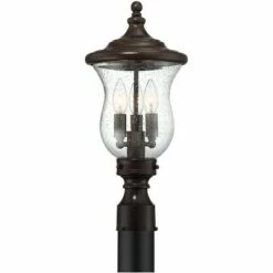 Franklin Iron Works Outdoor Post Light Fixture LED Dimmable Bronze 19" Clear Seedy Glass for Exterior Garden Yard Driveway 12 Franklin Iron Works Outdoor Post Light Fixture LED Dimmable Bronze 19" Clear Seedy Glass for Exterior Garden Yard Driveway -Outdoor Lighting Official Shop unnamed file 2467