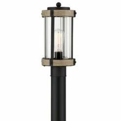 John Timberland Rustic Outdoor Post Light Fixture Black Metal Gray Wood Finish 14 1/2" Clear Glass for Exterior House Porch Patio Outside 9 John Timberland Rustic Outdoor Post Light Fixture Black Metal Gray Wood Finish 14 1/2" Clear Glass for Exterior House Porch Patio Outside -Outdoor Lighting Official Shop unnamed file 2506
