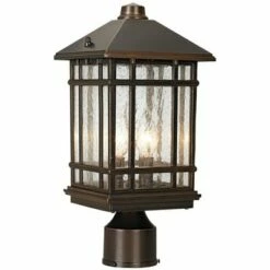 Kathy Ireland J du J Sierra Craftsman 14" High Outdoor Post Mount Light -Outdoor Lighting Official Shop unnamed file 2522
