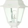 1 Light Outdoor Incandescent Sconce White - Aurora Lighting