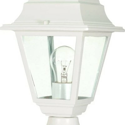 1 Light Outdoor Incandescent Sconce White - Aurora Lighting 3 1 Light Outdoor Incandescent Sconce White - Aurora Lighting