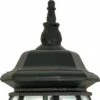 3 Light Outdoor Textured Post Lantern Black - Aurora Lighting -Outdoor Lighting Official Shop unnamed file 2579