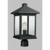 1 Light Outdoor Post Mount Black - Aurora Lighting -Outdoor Lighting Official Shop unnamed file 2588