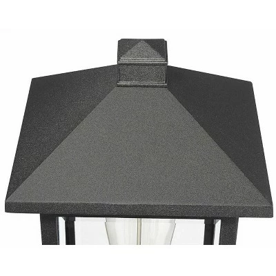 1 Light Outdoor Post Mount Pendant Black - Aurora Lighting 4 1 Light Outdoor Post Mount Pendant Black - Aurora Lighting - Image 3