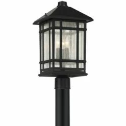Kathy Ireland Sierra Craftsman 18"H Black Outdoor Post Mount Light -Outdoor Lighting Official Shop unnamed file 2603