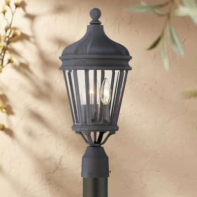 Minka Lavery Harrison 20" High Vintage Black Outdoor Post Light 3 Minka Lavery Harrison 20" High Vintage Black Outdoor Post Light
