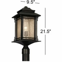 Franklin Iron Works Mission Outdoor Post Light Fixture LED Walnut Bronze 37 1/2" Frosted Cream Glass Exterior Garden Yard Driveway 13 Franklin Iron Works Mission Outdoor Post Light Fixture LED Walnut Bronze 37 1/2" Frosted Cream Glass Exterior Garden Yard Driveway -Outdoor Lighting Official Shop unnamed file 2622