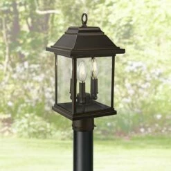 Minka Lavery Mariner's Pointe 17 1/4" High Bronze Outdoor Post Light