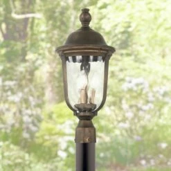 Minka Lavery Havenwood 21 1/4" H Tavira Bronze and Alder Silver Outdoor Post Light