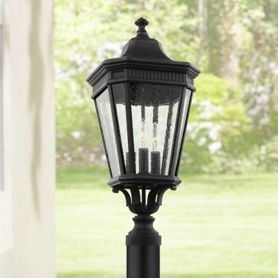 Feiss Cotswold Lane 22 1/2" High Black Outdoor Post Light 2 Feiss Cotswold Lane 22 1/2" High Black Outdoor Post Light