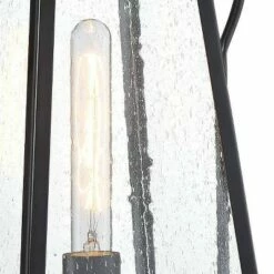 Minka Lavery Halder Bridge 18 1/2" High Sand Black Outdoor Post Light