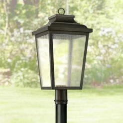 Minka Lavery Irvington Manor 24 1/4" High Bronze LED Outdoor Post Light