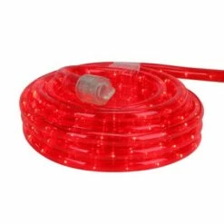 Northlight Incandescent Flexible Outdoor Christmas Rope Lights Clear - 18' Red