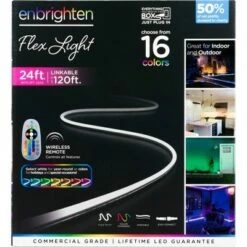 24' Color Changing Neon LED Flex Rope Light - Enbrighten -Outdoor Lighting Official Shop unnamed file 2745