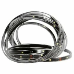 Northlight 18' Orange LED Outdoor Christmas Linear Tape Lighting - Black Finish