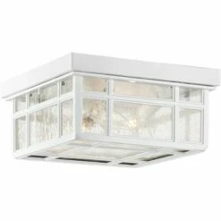 Kathy Ireland Sierra Craftsman 10 1/2"W White Outdoor Ceiling Light -Outdoor Lighting Official Shop unnamed file 282