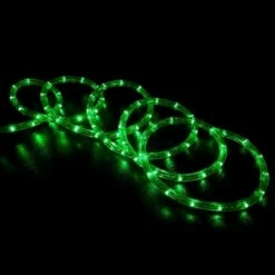 J. Hofert Co. J. Hofert Co Commercial Grade Christmas Rope Light Set White Cord - Green