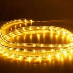 Costway 100' 2 Wire LED Rope Light Christmas Decorative Party In/Outdoor 110V Warm White -Outdoor Lighting Official Shop unnamed file 2862