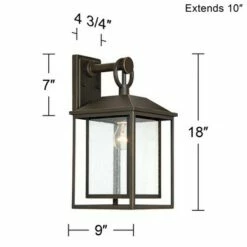 John Timberland Mission Outdoor Wall Light Fixture Bronze 18" Textured Glass for Exterior House Porch Patio Deck 13 John Timberland Mission Outdoor Wall Light Fixture Bronze 18" Textured Glass for Exterior House Porch Patio Deck -Outdoor Lighting Official Shop unnamed file 2899