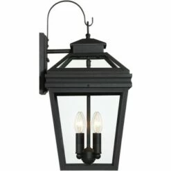 John Timberland Traditional Outdoor Wall Light Fixture Textured Black Lantern 22" Clear Glass for Exterior House Porch Patio Deck 11 John Timberland Traditional Outdoor Wall Light Fixture Textured Black Lantern 22" Clear Glass for Exterior House Porch Patio Deck -Outdoor Lighting Official Shop unnamed file 2907