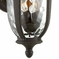 John Timberland Traditional Outdoor Wall Light Fixture Bronze 22 1/4" Clear Hammered Glass for Exterior House Porch Patio Deck -Outdoor Lighting Official Shop unnamed file 2910