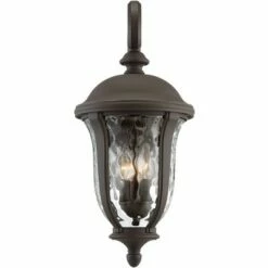 John Timberland Traditional Outdoor Wall Light Fixture Bronze 22 1/4" Clear Hammered Glass for Exterior House Porch Patio Deck -Outdoor Lighting Official Shop unnamed file 2911