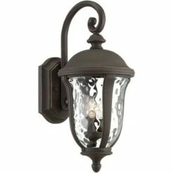 John Timberland Traditional Outdoor Wall Light Fixture Bronze 22 1/4" Clear Hammered Glass for Exterior House Porch Patio Deck -Outdoor Lighting Official Shop unnamed file 2912