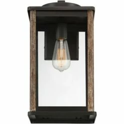 John Timberland Farmhouse Rustic Outdoor Wall Light Fixture Dark Bronze Wood Finish Grain 17" Glass Exterior House Porch Patio Outside 9 John Timberland Farmhouse Rustic Outdoor Wall Light Fixture Dark Bronze Wood Finish Grain 17" Glass Exterior House Porch Patio Outside -Outdoor Lighting Official Shop unnamed file 2934